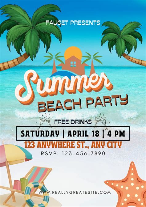 Beach Party Background Clipart Grey