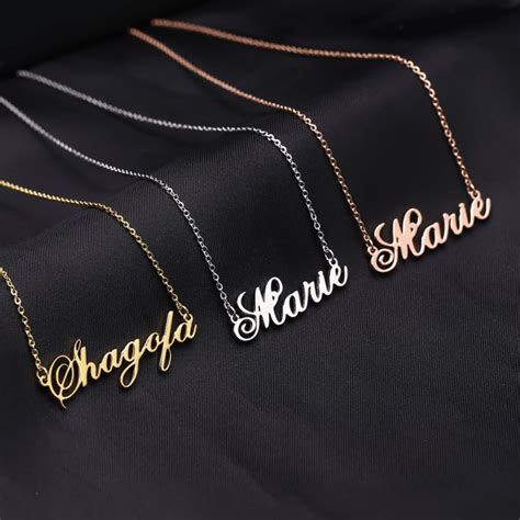 Customized Cursive Name Necklace by Beceff® Gold Silver | Etsy