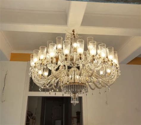 SCH ANTIQUE VINTAGE STYLE CRYSTAL CUT GLASS CHANDELIER, Hanging at Rs ...