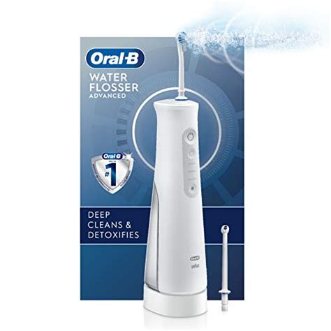 Oral-B Water Flosser Advanced, Cordless Portable Oral Irrigator Handle ...