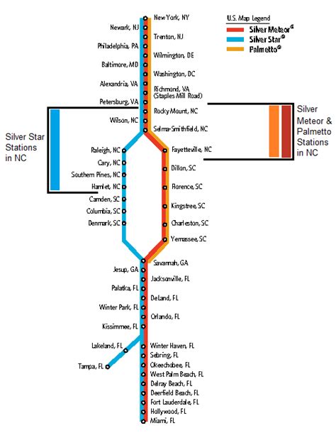 Amtrak Silver Star Map - Calendar 2024