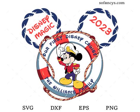 Disney Cruise 2023 SVG DXF EPS PNG Cut Files