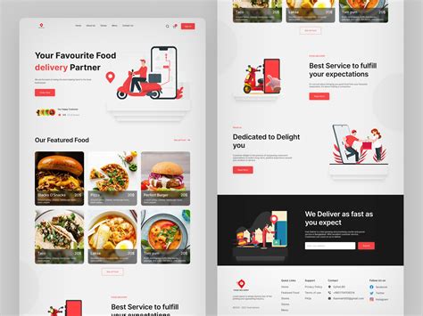 Food delivery Website Design :: Behance