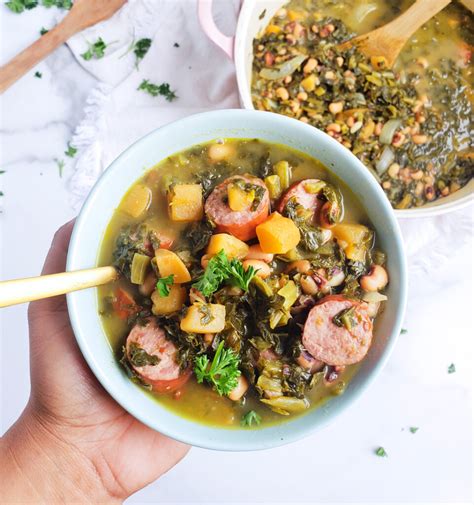 One-Pot Black-Eyed Pea Soup with Collard Greens & Sausage - Beautiful Eats & Things