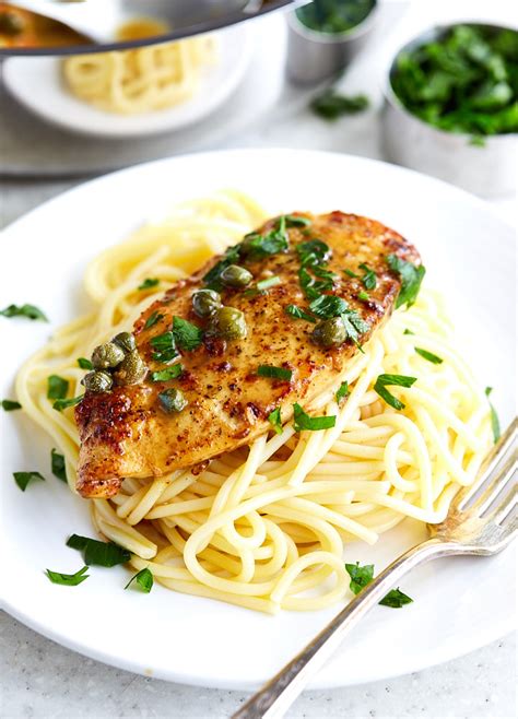 Easy Chicken Piccata Pasta - Craving Tasty