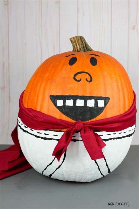 DIY No-Carve Captain Underpants Pumpkin - Non-Toy Gifts