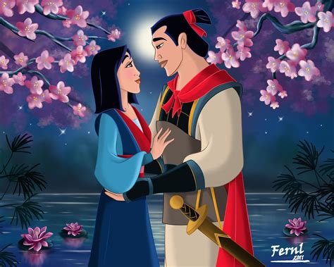 Mulan and Shang. | Mulan, Fondo de pantalla princesa disney, Princesas disney