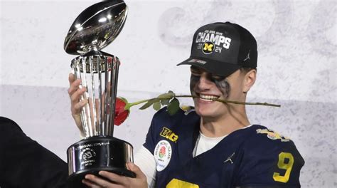 J.J. McCarthy Prepared for the CFP National Championship by Brushing ...