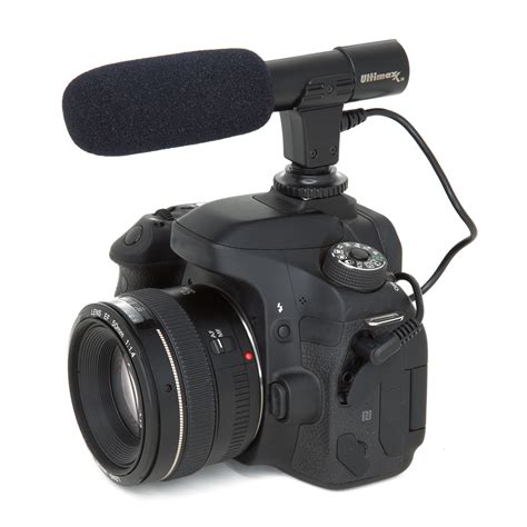 DSLR Camera Microphone Video Mic 3.5mm & Windshield Foam Cover for ...