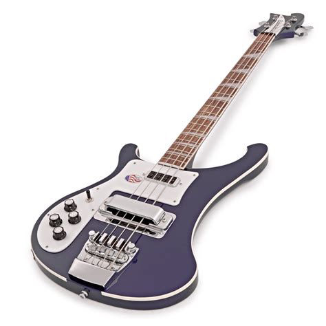 Rickenbacker 4003L Left Handed Bass Guitar, Midnight Blue | Gear4music