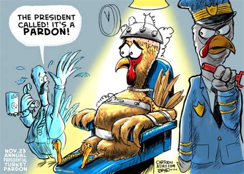 Annual Presidential Turkey Pardon Cartoon Cartoon