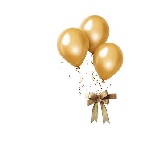 Golden Balloon Greeting Card, Gold, Anniversary, Balloon PNG Transparent Image and Clipart for ...