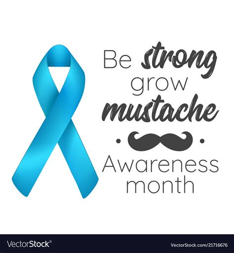 Prostate cancer awareness month poster Royalty Free Vector