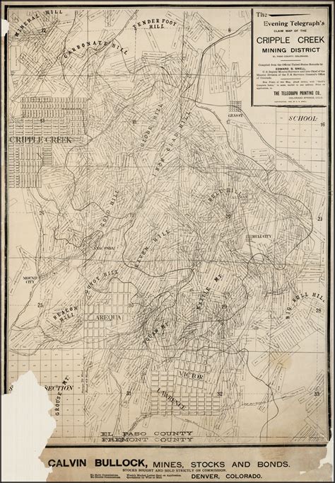 Colorado Mines, Colorado Map, Cripple Creek, Midland, Railway, Mining, Trains, Vintage World ...