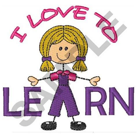 I LOVE TO LEARN Embroidery Design | AnnTheGran