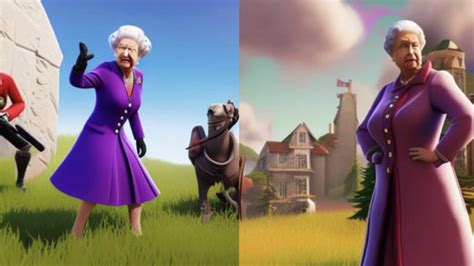 Viral AI Creation Generates Queen Elizabeth II in Fortnite