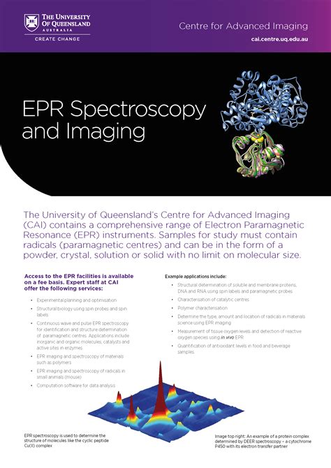 EPR Spectroscopy - Centre for Advanced Imaging - University of Queensland