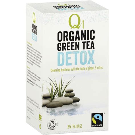 Qi Wellness Organic Detox Green Tea Bags 25pk 40g | Woolworths