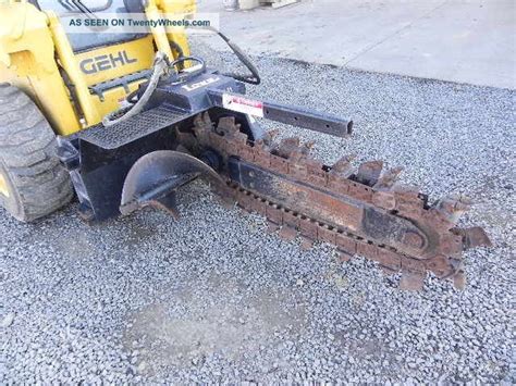 Lowe X21 Skid Steer Trencher Attachment For Bobcat Loader Carbide Teeth ...