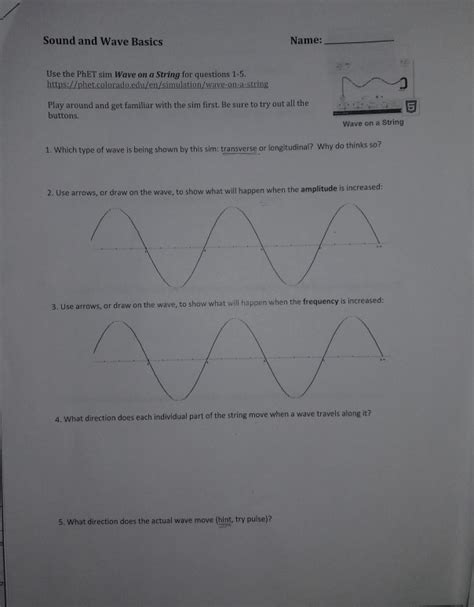 ☑ Phet Waves On A String Answers