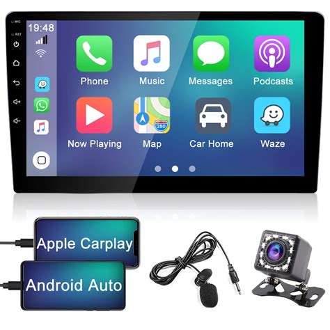 Buy 9 Inch Touch Screen Car Stereo Double Din Apple Carplay Android Auto Car Radio Bluetooth ...