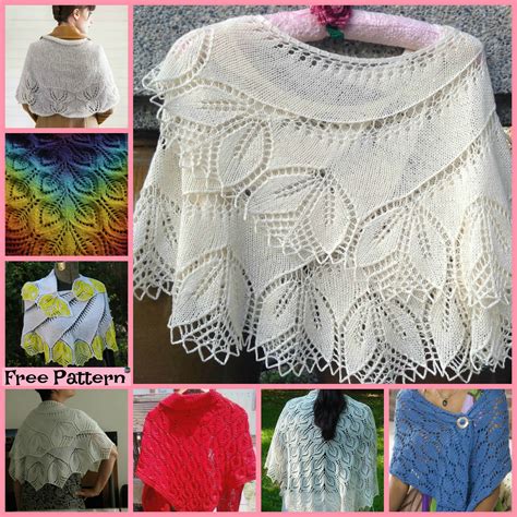 8 Pretty Knitting Lace Shawl Free Patterns - DIY 4 EVER