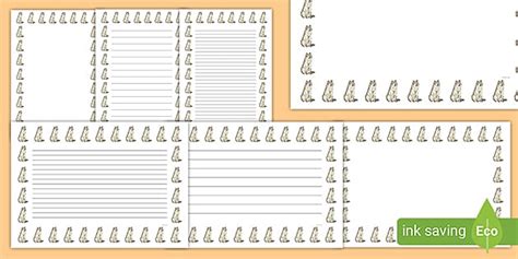 Wolf Outline Drawing KS2 Page Border | Writing Aids - Twinkl