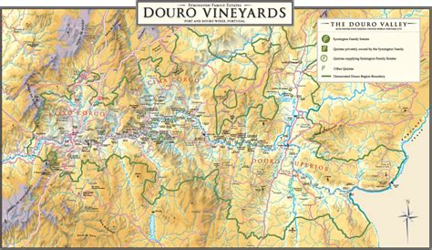 Mapa das Vinhas no Vale do Douro · Symington Family Estates