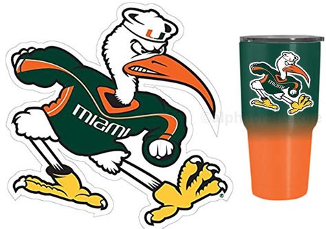 Miami Hurricanes Sebastian 3 Premium Vinyl Die Cut Decal | Etsy