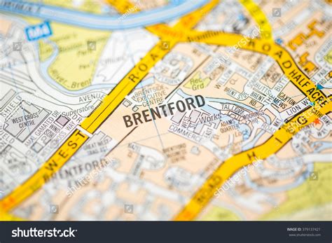 Brentford London Uk Map Stock Photo 379137421 | Shutterstock