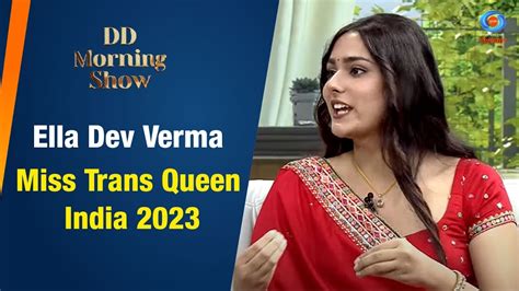 DD Morning Show | Ella Dev Verma | Miss Trans Queen India 2023 ...