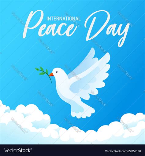 International day peace banner poster Royalty Free Vector