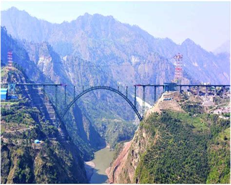 chenab bridge the arch in position finally 2022 04 15 - Northlines