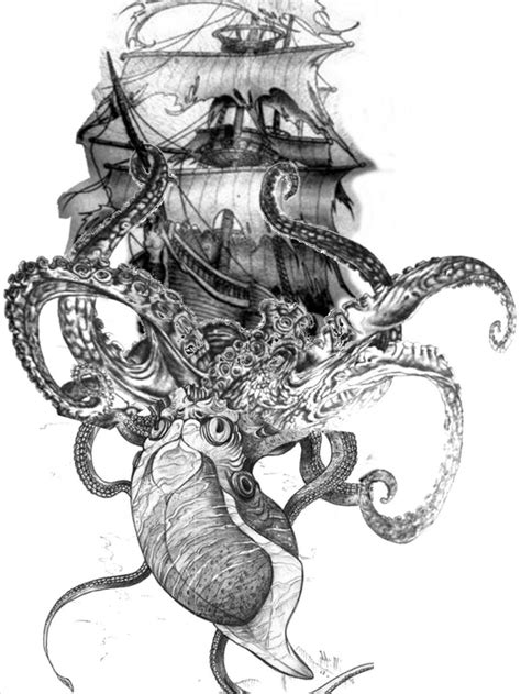 kraken tattoo - Google Search | Pirate tattoo, Kraken tattoo, Poseidon tattoo