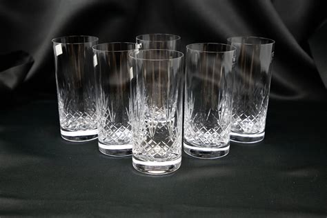 Crystal Water glasses set of 6 Highball Glasses 11 oz | Etsy