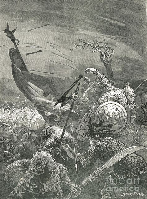 Death Of King Harold Battle Of Hastings 1066 Photograph by David Carton