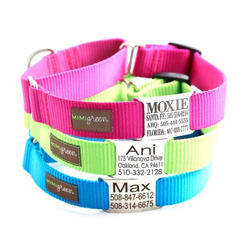 martingale dog collar personalized Leather Dog Collar Custom, Custom ...