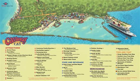 Castaway Cay Map – Disney’s Private Island - Disney Cruise Line Information