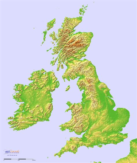 Topographic hillshade map of Great Britain and Ireland [1872×2232] : r/MapPorn