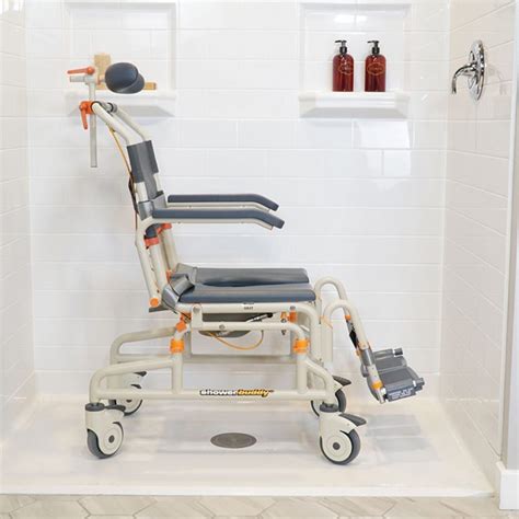 Roll-in Buddy Tilt Shower Commode Wheelchair - ElderEase