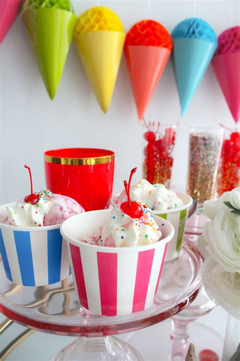 Ice Cream Sundae Bar Party