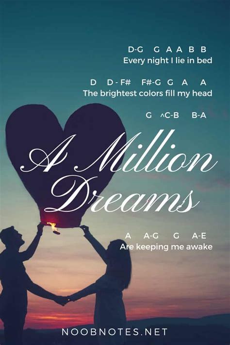 A Million Dreams – The Greatest Showman letter notes for beginners ...