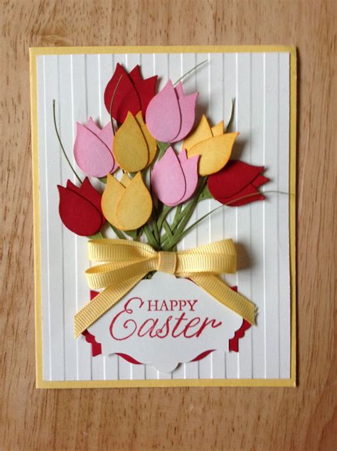 Stampin Up handmade all occasion,spring, happy easter card - bouquet of ...