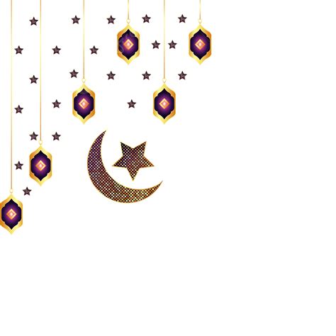 Moon Lantern Vector Design Images, Lantern Vector With Moon And Star ...