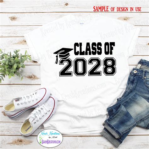 Class of 2028 SVG File, Class of 2028 DIY Shirt Design - Etsy