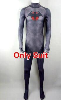 High Quality Flashpoint Batman Costume Thomas Wayne Batman Costume Printed Bodysuit Spandex ...