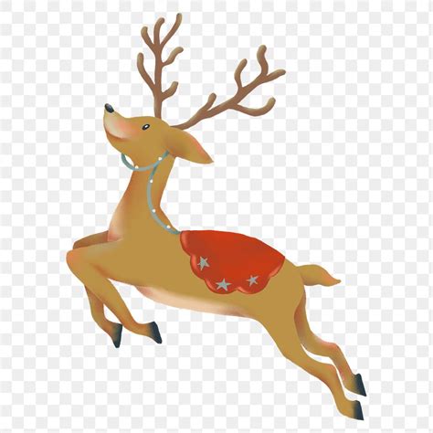 Reindeer sticker png, Christmas hand | Premium PNG Sticker - rawpixel