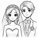 Bride And Groom coloring Pages  ColoringLib sketch template