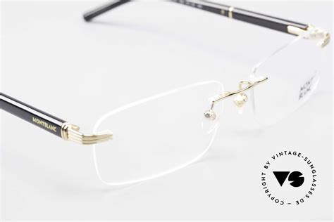 Glasses Montblanc MB337 Rimless Eyeglasses Gold-Plated