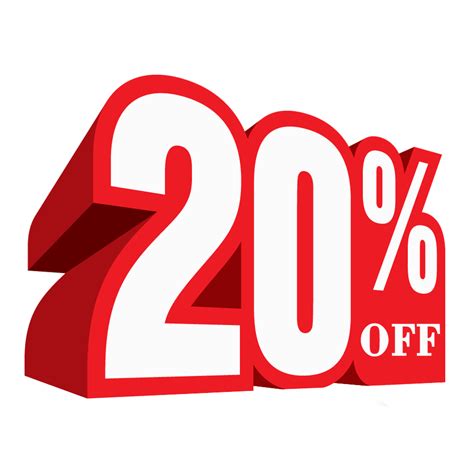 20 Discount PNG | 20 Percent Off PNG - Vector Design - Cdr, Ai, EPS, PNG, SVG